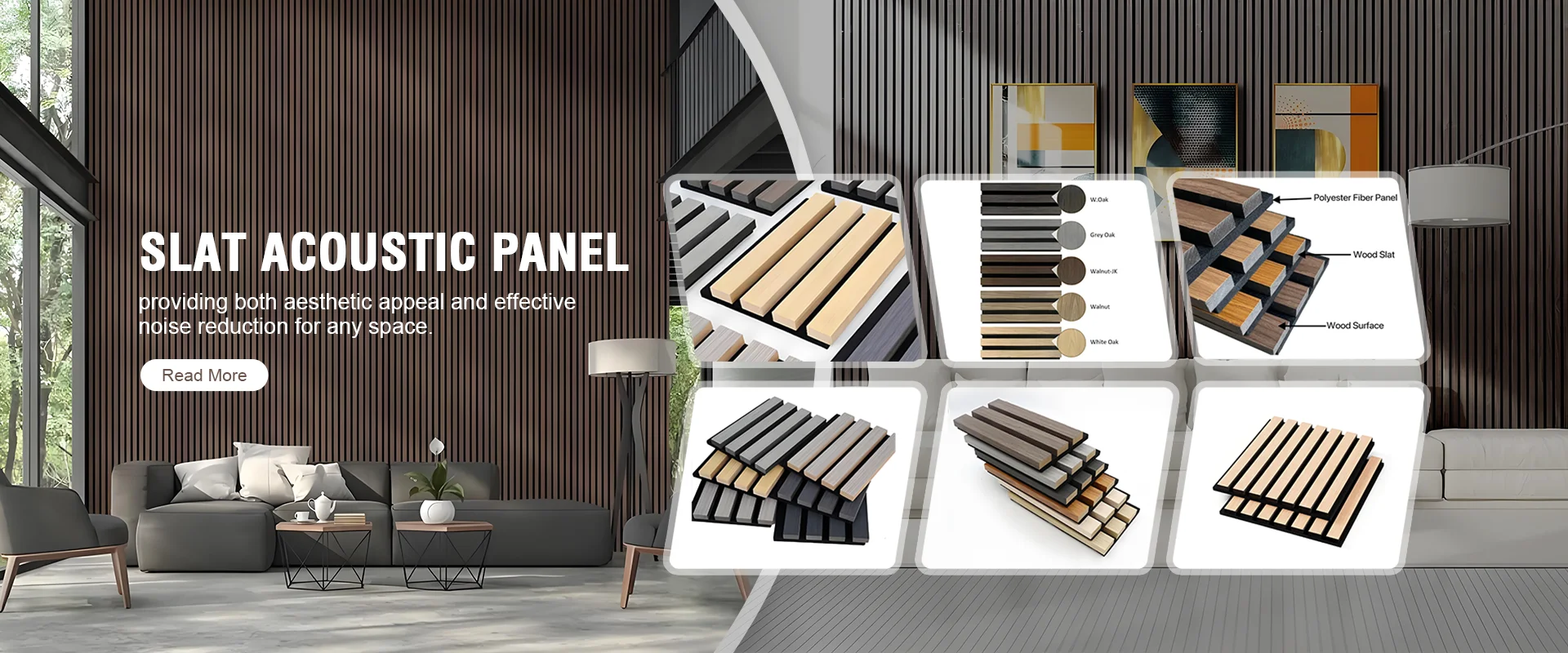 Panou acustic Slat